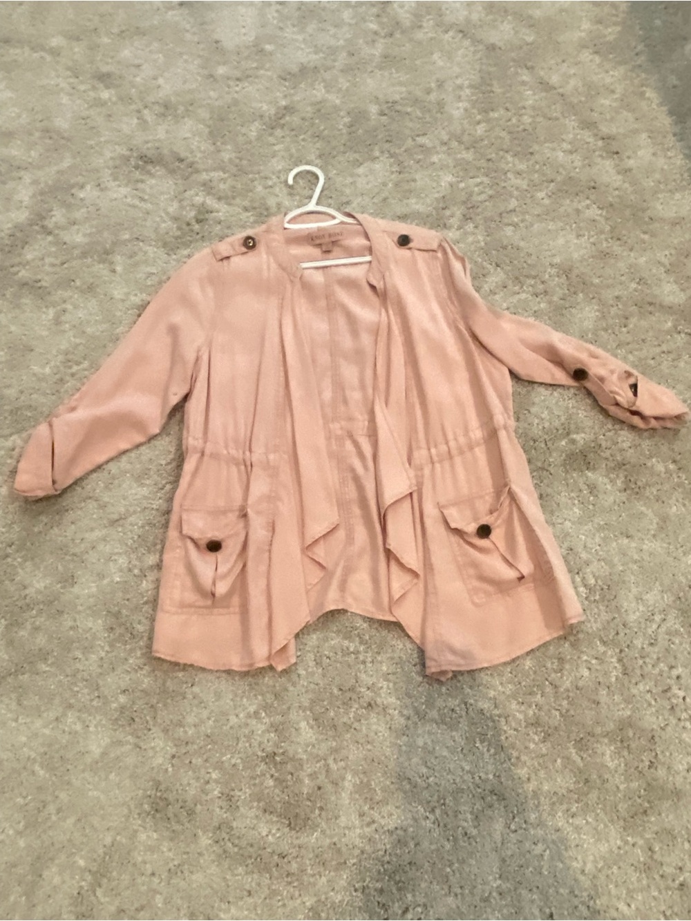 Knox Rose Blush Draped Utility Jacket